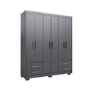 Ver imagem 3 de Guarda Roupa Casal 6 Portas 4 Gavetas Primacy