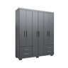Guarda Roupa Casal 6 Portas 4 Gavetas Primacy   - 3