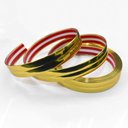 Ver imagem 1 de Perfil Metalizada Autocolante Pvc Acabamento Dourado 15mm X 5m