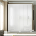 Ver imagem 1 de Guarda Roupa Casal 6 Portas 4 Gavetas Primacy