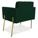 Ver imagem 7 de Poltrona Sala Estar Pé Ferro Dourado Kit 2 Elisa Bouclê D03 - D'Rossi