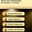 Ver imagem 3 de Gancho de Balanço Teto de Gesso Lambri Sanca Personalizado Medida de 10 a 60 Centímetros Muito Forte