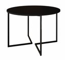 Ver imagem 1 de Mesa de Jantar Industrial Base De Ferro Preto em V Tampo 110 Preto
