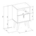 Ver imagem 5 de Mesa de Cabeceira com Gaveta Ilhéus Off White G77