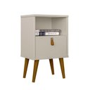 Ver imagem 3 de Mesa de Cabeceira com Gaveta Ilhéus Off White G77