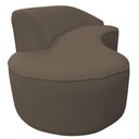Ver imagem 3 de Sofá Eron 2 Lugares Curvo 150cm Marrom Bouclé