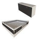 Ver imagem 7 de Kit com Cama Casal Infantil e Armário Baixo Montessoriano Branco/Preto