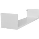 Ver imagem 6 de 6 Prateleira para DVDs 192 CDs 222 coleções MDF Branco 50x15