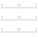 Ver imagem 2 de 6 Prateleira para DVDs 192 CDs 222 coleções MDF Branco 50x15