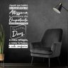 Oração Salmo 91 Adesivo Decorativo Papel Parede Quarto Sala - Cor Branca - 5