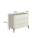 Ver imagem 3 de Cômoda 3 Gavetas L97 X A81,5cm Mdf