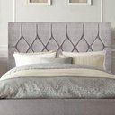 Ver imagem 2 de Cabeceira Estofada Cama Box Solteiro 100cm Istambul Suede Cinza Claro- Mabe Magazine