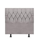 Ver imagem 1 de Cabeceira Estofada Cama Box Solteiro 100cm Istambul Suede Cinza Claro- Mabe Magazine