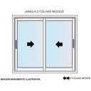 Ver imagem 2 de Janela de Correr 2 Folhas Móveis Mgm Branco - 100x120
