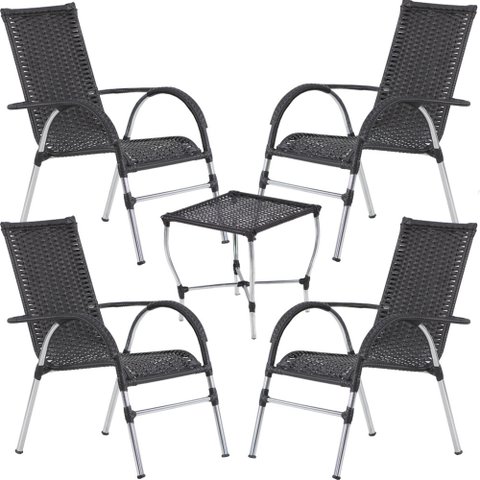 Jogo 4 Cadeira e Mesa Vênus Trama Original