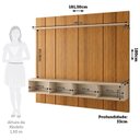 Ver imagem 3 de Painel para TV até 70 Polegadas 180cm x 182cm com 2 Portas Basculantes Orfeu Espresso Móveis
