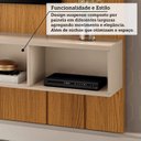 Ver mais imagens de Painel para TV até 70 Polegadas 180cm x 182cm com 2 Portas Basculantes Orfeu Espresso Móveis