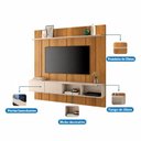 Ver imagem 4 de Painel para TV até 70 Polegadas 180cm x 182cm com 2 Portas Basculantes Orfeu Espresso Móveis