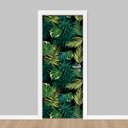 Ver imagem 1 de Adesivo de Porta - Folhagem Tropical 1 Dekalque 83x213