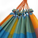Ver imagem 3 de Kit Rede de Dormir Casal Colorida + Ganchos Costura Reforçada