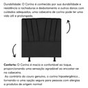 Ver imagem 4 de Cabeceira Solteiro Cama Box Estofada 90 Cm Lile Corino Preto
