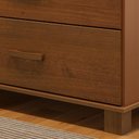 Ver imagem 7 de Cômoda Quarto 118cm 1 Porta 3 Gavetas Madeira Maciça Lone Castanho F07 - Mpozenato