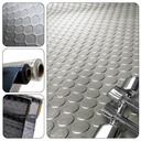 Ver imagem 1 de Piso Relevo Moeda 1mm Pvc Emborrachado Antiderrapante 1x12 Cor:moedaprata