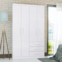 Ver imagem 1 de Guarda-roupa Solteiro 4 Portas 3 Gavetas Advantage