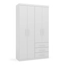 Ver imagem 3 de Guarda-roupa Solteiro 4 Portas 3 Gavetas Advantage