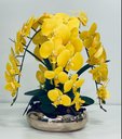 Ver imagem 1 de Arranjo Flores 4 Orquídeas Artificiais Com Vaso