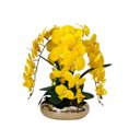 Ver imagem 2 de Arranjo Flores 4 Orquídeas Artificiais Com Vaso