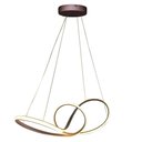Ver imagem 7 de Lustre Pendente Aneis Infinito Arco 3 em 1 Led 49w Luminaria Ambiente Sala de Estar Quarto Cozinha