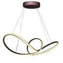 Ver imagem 3 de Lustre Pendente Aneis Infinito Arco 3 em 1 Led 49w Luminaria Ambiente Sala de Estar Quarto Cozinha
