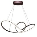 Ver imagem 4 de Lustre Pendente Aneis Infinito Arco 3 em 1 Led 49w Luminaria Ambiente Sala de Estar Quarto Cozinha