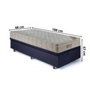 Ver imagem 2 de Base Box Baú 88x188 Suede com Colchão Airtech Ortobom Molas Ensacadas