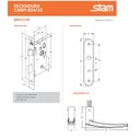 Ver imagem 4 de Fechadura 824/33 Preto Fosco Wc Carpi Stam