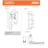 Fechadura 824/33 Preto Fosco Wc Carpi Stam - 4