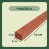 20 Ripas Sarrafos Eucalipto 1x1x50cm Aplainado Artesanato - 4