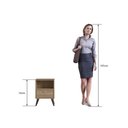 Ver imagem 3 de Mesa de Cabeceira com Nicho e Gaveta Castanho Completa Móveis