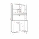 Ver imagem 4 de Armário de Cozinha 4 Portas e 1 Gaveta Michelle Aramóveis