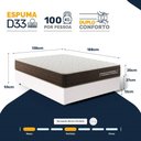 Ver imagem 3 de Cama Box Casal com Colchão de Espuma D33 Double Comfort 138x188x59cm