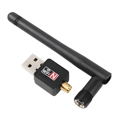 Adaptador Receptor Wireless USB Wi-Fi 2.4g Antena Plug Pc Ad-012