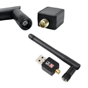 Ver imagem 3 de Adaptador Receptor Wireless USB Wi-Fi 2.4g Antena Plug Pc Ad-012