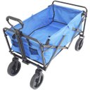 Ver imagem 3 de Carrinho Dobrável Articulado Transporte Camping Praia Pesca Até 80 Kg Importway Iwcdca-Az Azul