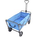 Ver imagem 5 de Carrinho Dobrável Articulado Transporte Camping Praia Pesca Até 80 Kg Importway Iwcdca-Az Azul
