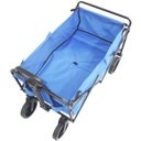 Ver imagem 4 de Carrinho Dobrável Articulado Transporte Camping Praia Pesca Até 80 Kg Importway Iwcdca-Az Azul