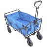 Carrinho Dobrável Articulado Transporte Camping Praia Pesca Até 80 Kg Importway Iwcdca-Az Azul - 1