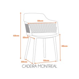 Cadeira Polipropileno Montreal Fratini - 7