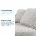 Ver imagem 6 de Conjunto 2 Poltronas Base Giratória e Estofada com Almofadas Decorativas Vilani Yescasa Marrom/Cinza Claro
