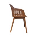 Ver imagem 4 de Cadeira Polipropileno Montreal Marrom Fratini